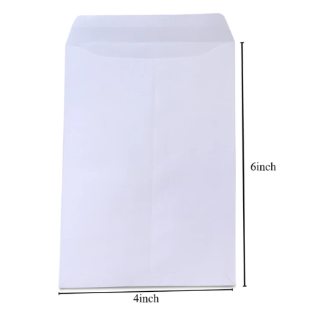 Envelop White 80 GSM 6X4 (Pack of 50)