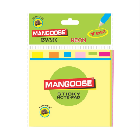Mangoose Sticky Note 75X75 MM (Multi Colour)