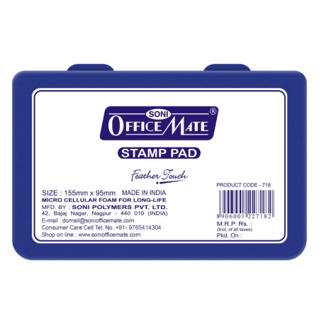 OfficeMate Stamp Pad Big - Blue