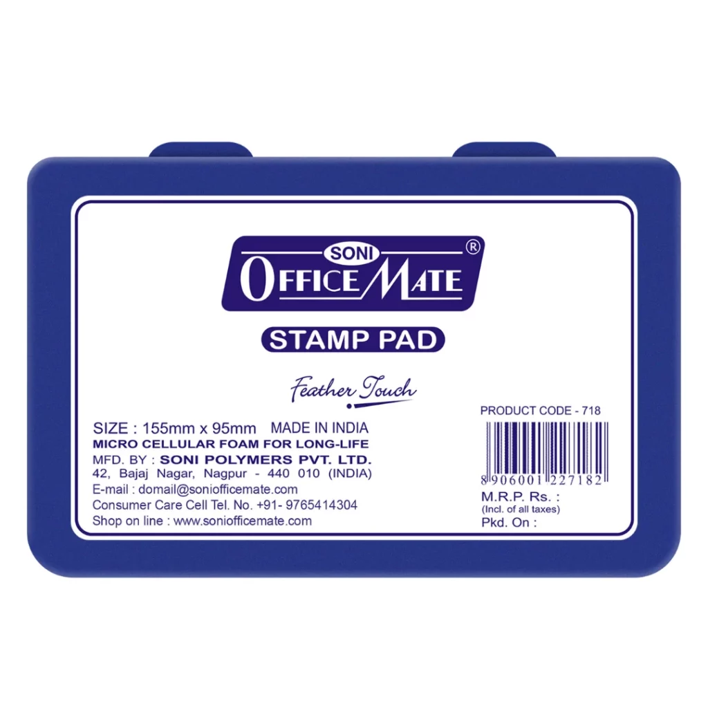 OfficeMate Stamp Pad Big - Blue