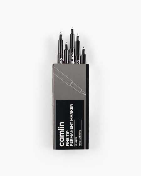 Camlin Marker Pen Black (Pack of 10)