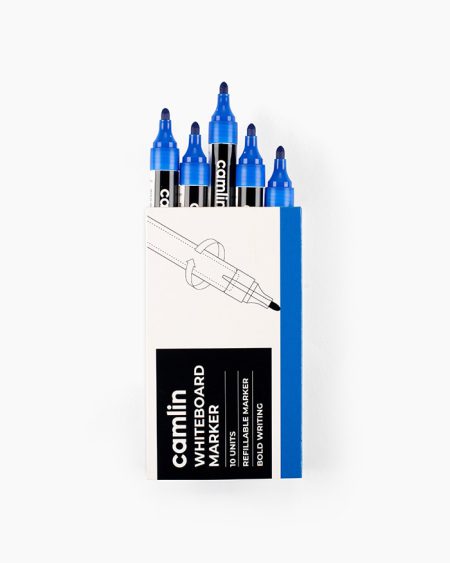Camlin White Board Marker-Blue(Pack of 10)