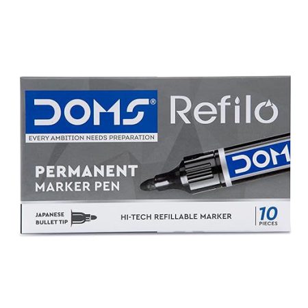 DOMS Refilo Permanent Marker-Black