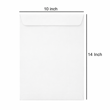 Envelop White 100 GSM 14X10 (Pack of 50)