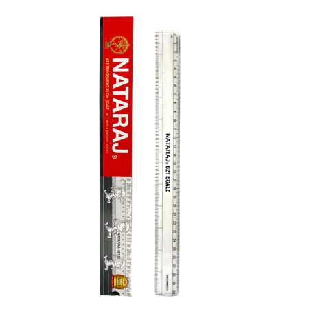 Natraj 621 Plastic Scale 30cm