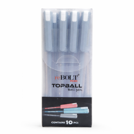 Rebolt TOPBALL Pen Black (Pack of 10)
