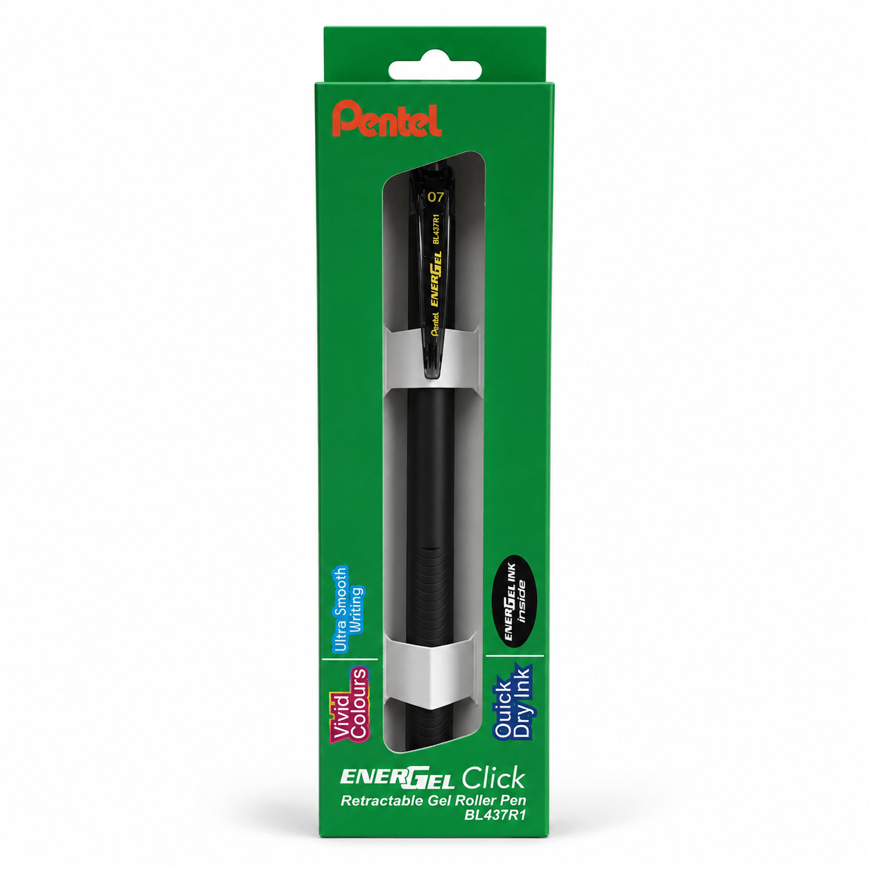Pentel Energel Click Gel Pen-Black - Image 3