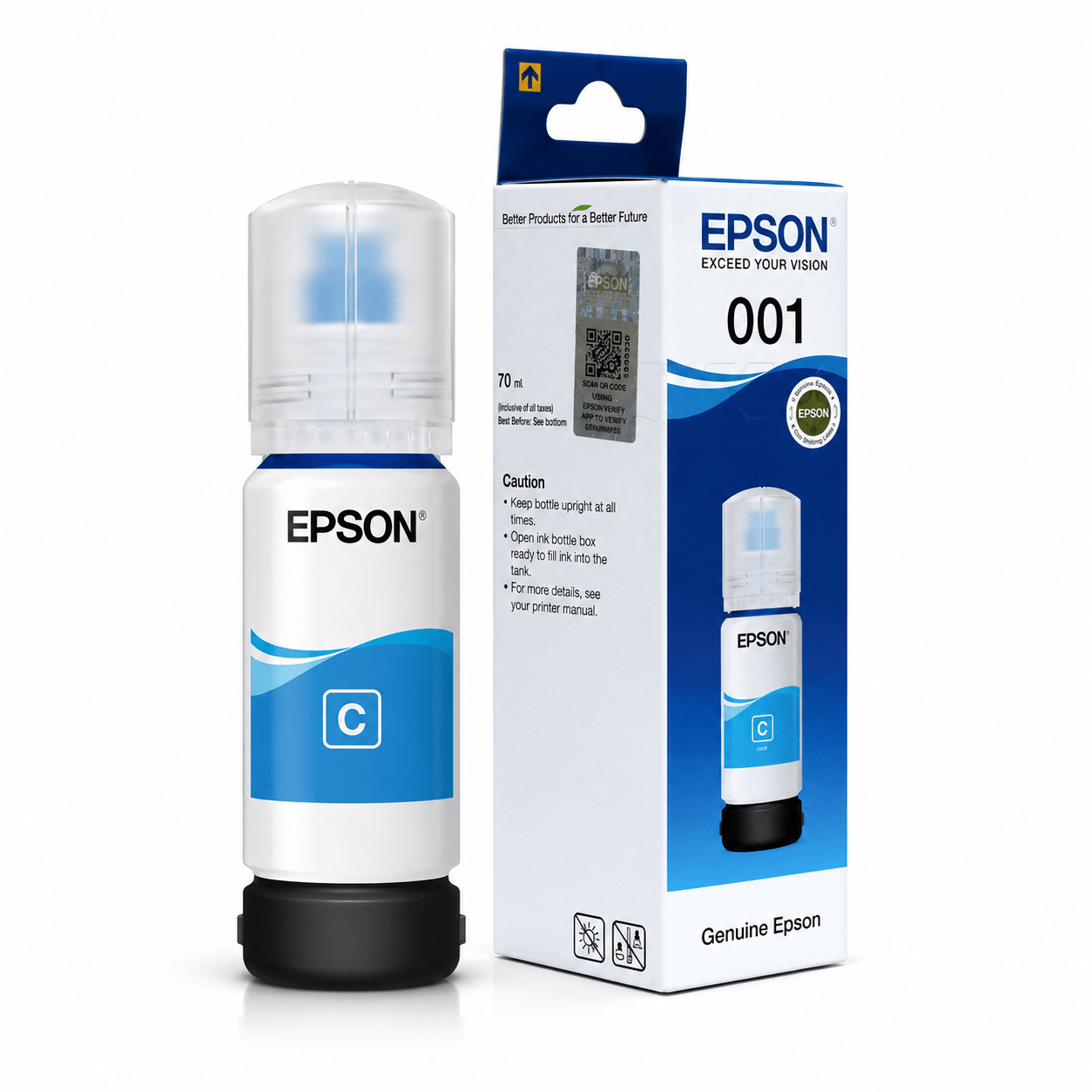Epson Ink 70ML 001(CYAN)